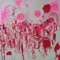 Pink party 100 x 100 cm